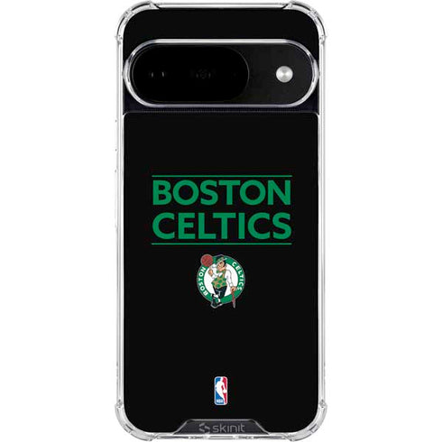 NBA Boston Celtics Standard - Black Google Pixel 10 Clear Case